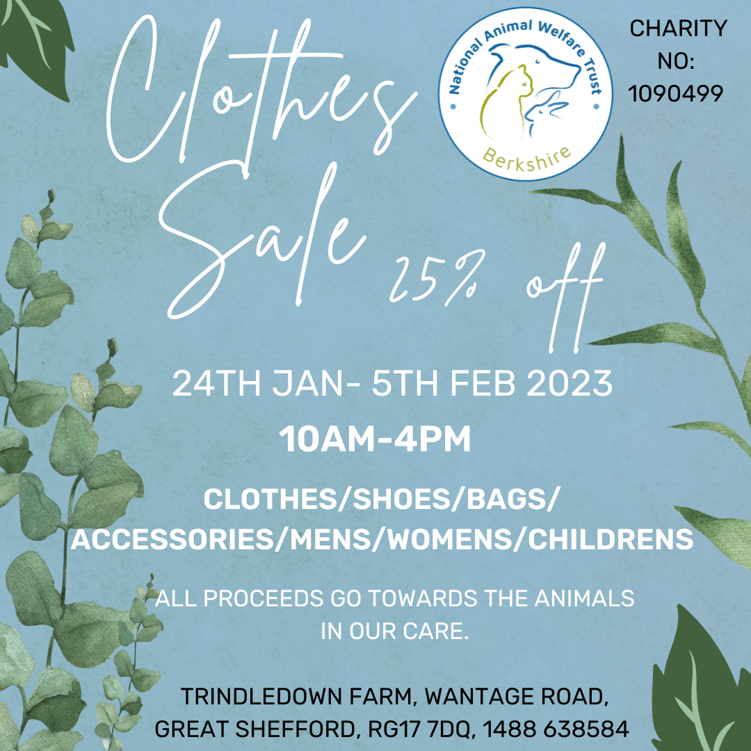 Clothes sale | National Animal Welfare Trust